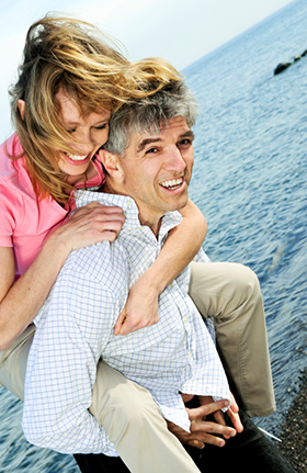 Older couple goes for tooth crown dentistry with a Lansdale dentist near Montgomeryville, PA.